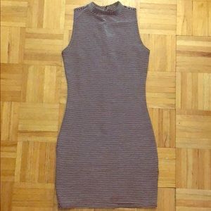 LIKE NEW H&M Black and White Striped Dress Size XS